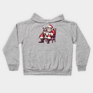 Making a List - Pit bull Terrier Kids Hoodie